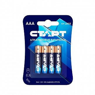 Батарейки алкалиновые СТАРТ ААА-BL4 N (4 шт.)
