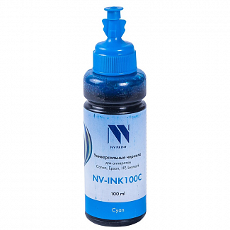 -/ Чернила NVP универсальные на водной основе для Сanon, Epson, НР, Lexmark (100 ml) Cyan
