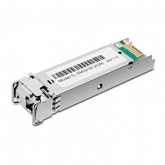 Трансивер/ 1000Base-BX WDM Bi-Directional SFP module, TX: 1310 nm and RX: 1550 nm, 1 LC Simplex port , up to 2 km transmission distance in 9/125 µm SMF