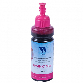 -/ Чернила NVP универсальные на водной основе для Сanon, Epson, НР, Lexmark (100 ml) Magenta