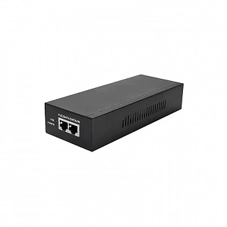 PoE-инжектор 90W Gigabit Ethernet на 1 порт. Соответствует стандартам PoE IEEE 802.3af/at/bt. Автоматическое определение PoE устройств. Мощность PoE на порт - до 90W. Вх. 1 x RJ45(10/100/1000 Base-T), вых. - 1 x RJ45(10/100/1000 Base-T, PoE, IEEE 802.3af/