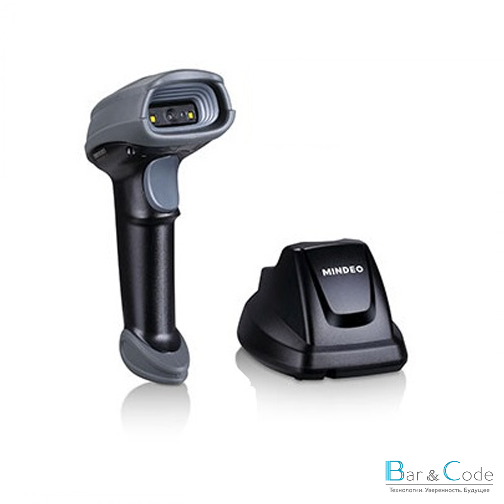 Сканер ШК (ручной, 2D имидж, серый) CS2290s 2D HD BT, зарядно-коммуникационная база, USB Вид 1