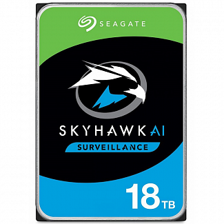 Жесткий диск/ HDD Seagate SATA 6Gb/s 18Tb SkyHawk AI 7200 256Mb 1 year warranty (replacement WD181PURP)