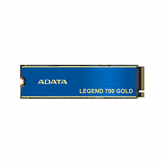 Твердотельный накопитель/ ADATA SSD LEGEND 700 GOLD, 2048GB, M.2(22x80mm), NVMe 1.4, PCIe 3.0 x4, 3D NAND, R/W 2000/1600MB/s, IOPs 130 000/280 000, TBW 480, DWPD 0.2, with Heat Sink (3 года)