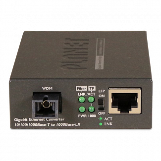 GT-806B60 медиа конвертер/ 10/100/1000Base-T to WDM Bi-directional Fiber Converter - 1550nm - 60KM