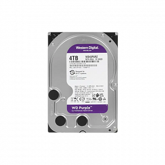 Жесткий диск/ HDD WD SATA3 4TB Purple Surveillancer 5400 RPM 256Mb 1 year warranty
