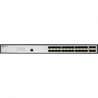 Managed L3 Switch 24x1000Base-X SFP, 4x10GBase-X SFP+, RJ45 Console, 19" w/brackets