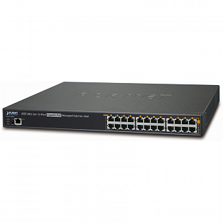 инжектор/ PLANET 12-Port 802.3at 30w Managed Gigabit High Power over Ethernet Injector Hub (full power - 350W)