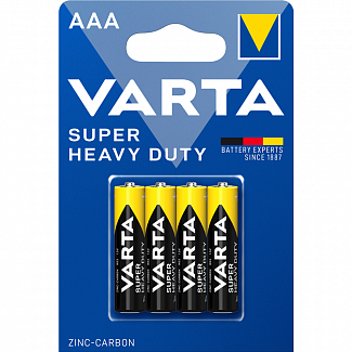 Батарейка Varta SUPERLIFE R03 AAA BL4 Heavy Duty 1.5V (2003) (4/48/240) (4 шт.)