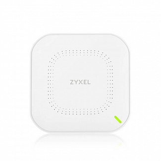 Точка доступа/ Точка доступа Zyxel NebulaFlex NWA90AX, WiFi 6, 802.11a/b/g/n/ac/ax (2,4 и 5 ГГц), MU-MIMO, антенны 2x2, до 575+1200 Мбит/с, 1xLAN GE, PoE, защита от 4G/5G, БП в комплекте