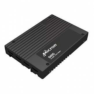 Micron SSD 9400 PRO, 7680GB, U.3(2.5" 15mm), NVMe, PCIe 4.0 x4, 3D TLC, R/W 7000/7000MB/s, IOPs 1 600 000/300 000, TBW 14016, DWPD 1 (12 мес.)