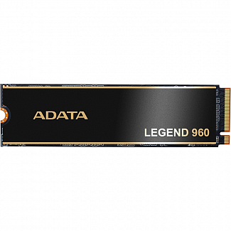 Твердотельный накопитель/ ADATA SSD LEGEND 960, 2000GB, M.2(22x80mm), NVMe 1.4, PCIe 4.0 x4, 3D NAND, R/W 7400/6800MB/s, IOPs 750 000/630 000, DRAM buffer 2000MB, TBW 1560, DWPD 0.43, with Heat Spreader (5 лет)