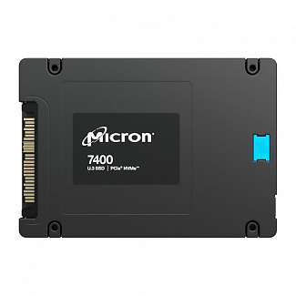Micron SSD 7400 PRO, 3840GB, U.3(2.5" 7mm), NVMe, PCIe 4.0 x4, 3D TLC, R/W 6600/3500MB/s, IOPs 800 000/150 000, TBW 7000, DWPD 1 (12 мес.)