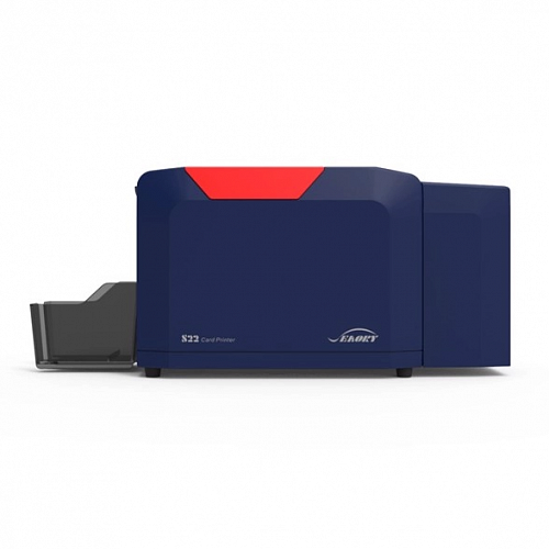 Принтер пластиковых карт Seaory S22: 300dpi, термосублимационная двусторонняя печать, 3-42сек/карта, USB,  Ethernet, RS232 Вид 3