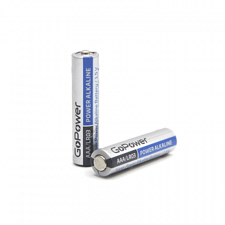 Батарейка GoPower LR03 AAA Shrink 2 Alkaline 1.5V (2/40/800) коробка (40 шт.)