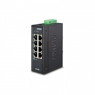 ISW-800T коммутатор для монтажа в DIN рейку/ IP30 Compact size 8-Port 10/100TX Fast Ethernet Switch (-40~75 degrees C)