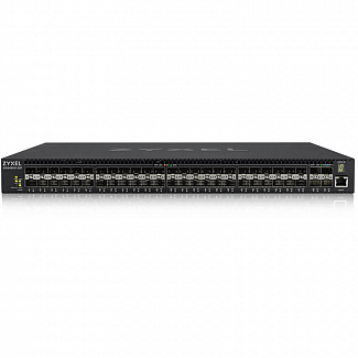 Коммутатор/ ZYXELXGS4600-52F AC L3 Managed Switch, 48 port Gig SFP, 4 dual pers. and 4x 10G SFP+, stackable, dual PSU AC