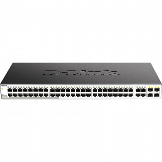 Коммутатор/ DGS-1210-52/F Smart L2 Switch 48х1000Base-T, 4хCombo 1000Base-T/SFP, Compact CLI