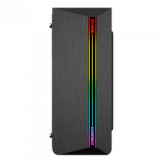 Компьютерный корпус, без блока питания ATX/ Gamemax Shine G517 ATX case, black, w/o PSU,w/1xUSB3.0+2xUSB2.0, HD-Audio , w/1x12mm FR1x12cm Ring ARGB Fan(FN-12Rainbow-N)