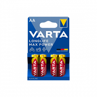 Батарейка Varta LONGLIFE MAX POWER (MAX TECH) LR6 AA BL4 Alkaline 1.5V (4706) (4/80/400)