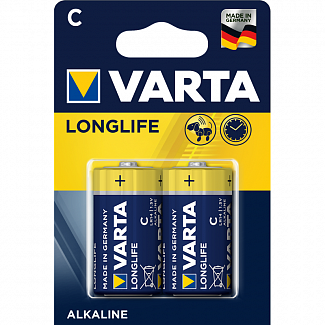 Батарейка Varta LONGLIFE LR14 C BL2 Alkaline 1.5V (4114) (2/20/200) (2 шт.)
