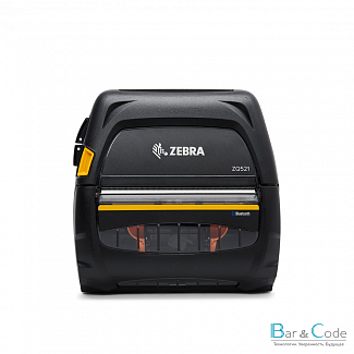 DT Printer ZQ521 media width 4.45"/113mm; English/Latin fonts, Bluetooth 4.1, stnd battery, EMEA certs