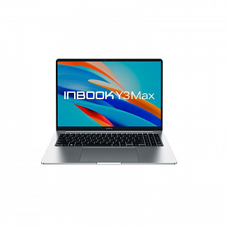 Ноутбук/ Infinix Inbook Y3 MAX_YL613 16"(1920x1200 IPS)/Intel Core i3 1215U(1.2Ghz)/16384Mb/512SSDGb/noDVD/Int:Intel UHD Graphics/BT/WiFi/70WHr/1.65kg/Silver/Win11Home