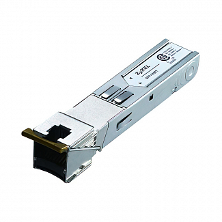 Трансивер/ ZYXEL SFP-1000T SFP-Transceiver Gigabit Ethernet (1000Base-T), 100 m