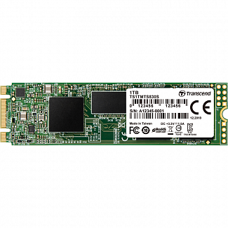 Твердотельный накопитель/ Transcend SSD 830S, 1024GB, M.2(22x80mm), SATA3, 3D TLC, R/W 560/500MB/s, IOPs 85 000/85 000, DRAM buffer 1024MB, TBW 560, DWPD 0.3 (5 лет)