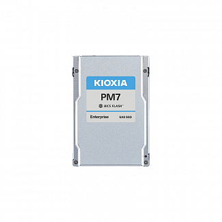 Серверный твердотельный накопитель/ KIOXIA SSD PM7-R, 3840GB, 2.5" 15mm, SAS 24G, TLC, R/W 4200/3650 MB/s, IOPs 720K/155K, TBW 7008, DWPD 1 (12 мес.)
