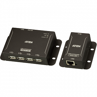 4-х портовый удлинитель, USB 2.0, 50 метр., CAT 5/ 4-Port USB 2.0 CAT 5 Extender (up to 50m)