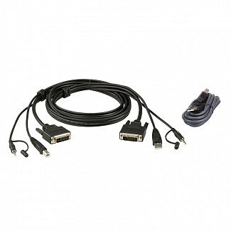 Набор защищенныйх кабелей KVM USB DVI/ 1.8M USB DVI-D Dual Link Secure KVM Cable kit