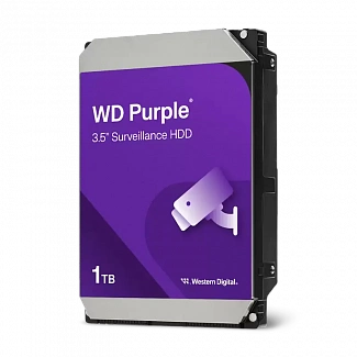 Жесткий диск/ HDD WD SATA3 1Tb Purple Video IntelliPower 5400 6Gb/s 64Mb 1 year warranty