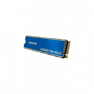 Твердотельный накопитель/ ADATA SSD LEGEND 700 GOLD, 1024GB, M.2(22x80mm), NVMe 1.4, PCIe 3.0 x4, 3D NAND, R/W 2000/1600MB/s, IOPs 130 000/280 000, TBW 320, DWPD 0.3, with Heat Sink (3 года)
