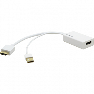 Переходник HDMI вилка на DisplayPort розетку, поддержка 4К