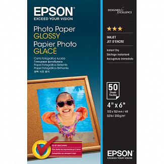 Бумага/ Epson Photo Paper 10x15 50 sheet