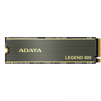 Твердотельный накопитель/ ADATA SSD LEGEND 800, 2000GB, M.2(22x80mm), NVMe 1.4, PCIe 4.0 x4, 3D NAND, R/W 3500/2800MB/s, IOPs н.д./н.д., TBW 1200, DWPD 0.55, with Heat Sink (3 года)