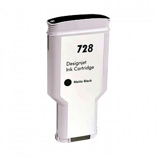 Картридж/ HP 728 Matte Black для DesignJet T730/T830 300-ml (F9J68A) White Box With Chip