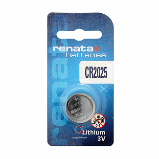 Батарейка Renata CR2025 BL1 Lithium 3V (10/300/2400)