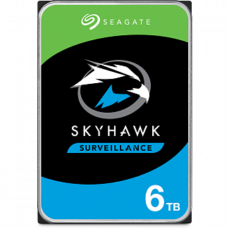 Жесткий диск/ HDD Seagate SATA3 6Tb Video 24x7 SkyHawk 256Mb 1 year warranty