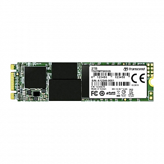 Твердотельный накопитель/ Transcend SSD 830S, 2048GB, M.2(22x80mm), SATA3, 3D TLC, R/W 560/520MB/s, IOPs 90 000/85 000, DRAM buffer 1024MB, TBW 1120, DWPD 0.3 (5 лет)