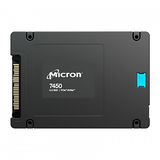 Micron SSD 7450 MAX, 6400GB, U.3(2.5" 15mm), NVMe, PCIe 4.0 x4, 3D TLC, R/W 6800/5600MB/s, IOPs 1 000 000/400 000, TBW 35000, DWPD 3 (12 мес.)